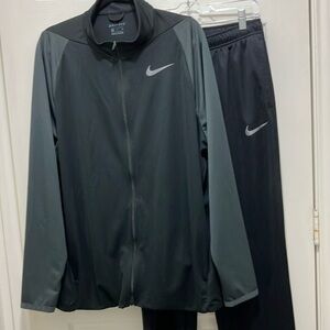 Nike Dri-Fit Track Suit Jacket Joggers Dri Fit Sweatsuit Sweatpants Warmup EUC